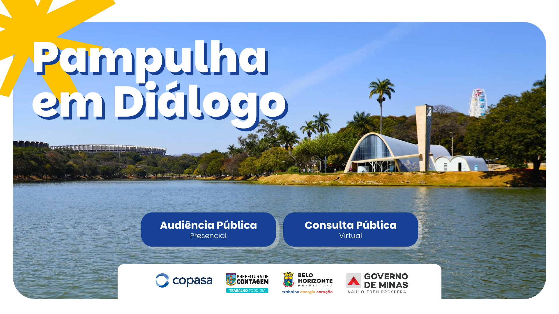Governo de Minas abre participação social para o Diagnóstico da Bacia e Lagoa da Pampulha